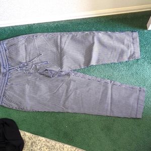 Gap Easy Pant, blue and white pin stripe